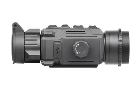 Side view of Rattler-C V2 19-256 Thermal Clip-On System For Quick Day Optic Swap With 12 Micron VOx Detector, 19mm lens.