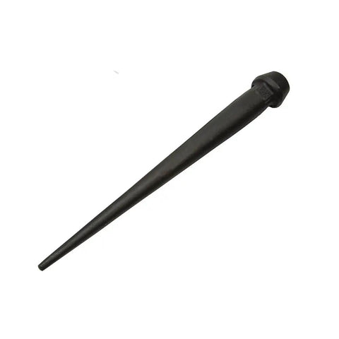 Broad-Head Bull Pin 1.25 Inch Forged Heat-Treated Steel With Black Finish Tether Hole Angled Head Made In USA Reduces Slippage And Chipping