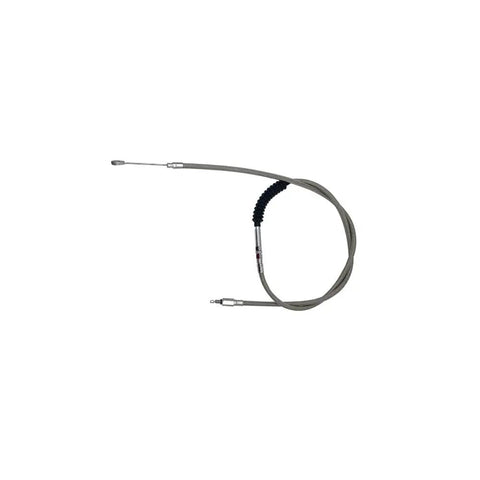 140cm Braided Stainless Steel Clutch Line For XL 883 1200N 2011-2015 Universal Fit, coiled view against white background