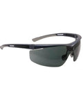 Premium Heavy Duty Anti Fog Safety Specs With Sleek Translucent Black Frames And Badass Mirror Lenses adjustable nose bridge and ratcheting temple hinges