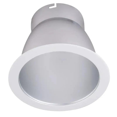 Westgate 4" LED Recessed Light, 14W/20W/27W, CCT Selectable, circular white trim view from below.