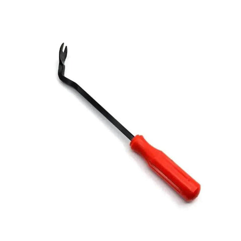 Red-handled tool from 190 Piece Car Plastic Bumper Clip Kit With 6 Styles Retainer Fasteners And Push Rivets For Auto Body Repairs Durable