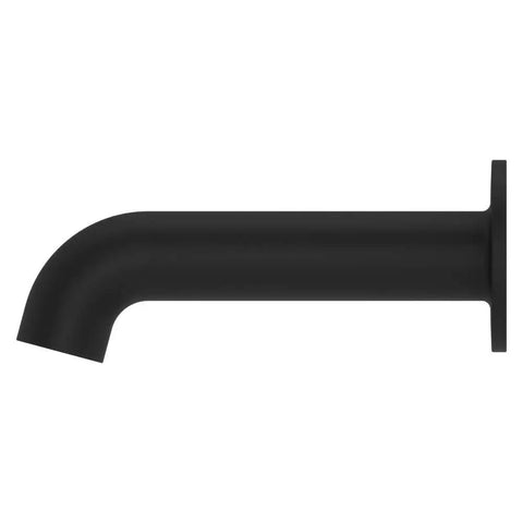 Matte Black Bath Tub Spout With One Half Inch Male Copper Adapter Included, Genuine All Metal Construction, side view