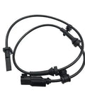 Front Abs Wheel Speed Sensor Built Heavy Duty For Tesla Model X 2016 Through 2020, black wiring harness, precision connectors.