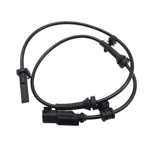 Front Abs Wheel Speed Sensor Built Heavy Duty For Tesla Model X 2016 Through 2020, black wiring harness, precision connectors.