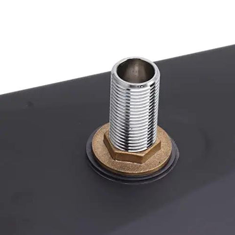 Top Shelf Heavy Duty Stainless Steel Pitcher Rinser With Power High Pressure Spray Jet And Quick Drip Tray For Busy Commercial Kitchen Bar Cafe And Home Counter Use faucet connection detail.