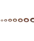 Beefy Eight Types Belleville Compression Spring Disc Washer Gasket Kit Tailored Heavy Duty Short Stroke Easy Mix And Match Combo For Variable Stiffness High Performance Saving Big Bucks On Quick Repairs Keeping Costs Low For Hard Jobs Done Daily, eight brown steel washers