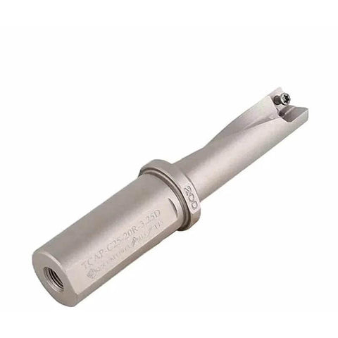 Silver CNC lathe U-drill tool for drilling, turning and boring (8–20 mm)
