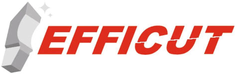 EFFICUT logo with stylized cutting graphic and red text