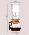 Portable Cold Brew Coffee Maker With Slow Drip Tower And Adjustable Flow Control For Smooth Tea Infusion And Ice Drip Excellence, 26.5cm tall.