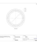 Engineering drawing of Single Cone Tapered Roller Bearing In Steel With Standard Tolerance And Straight Bore, front view schematic