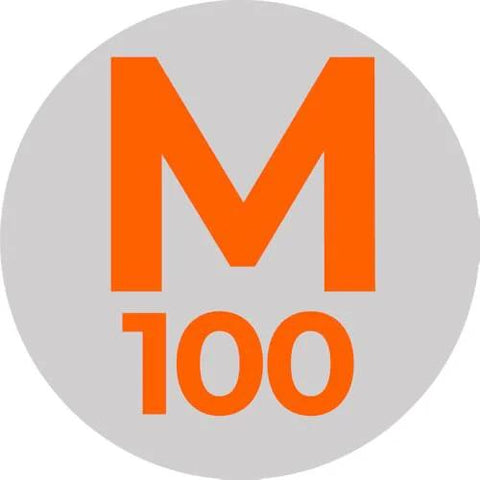 Disposable orange gloves, size M, 100-count box for mechanics