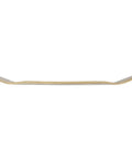Side view of Blank Skateboard Deck With Premium 7-Ply Maple Construction, Natural Wood Finish, 7.63 Inch Wide Board.