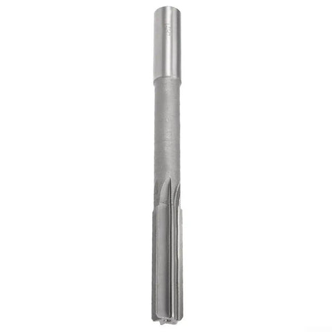 14mm HSS chucking reamer with 6 flutes and H7 straight shank, pro grade heavy duty milling tool for precise hole finishing on white background