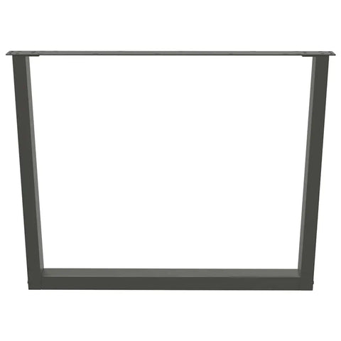 Adjustable Dining Table Legs Pack Of 3 Heavy Duty Powder Coated Steel With Modern Anthracite Finish 100 Cm Height frame detail
