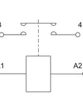 Diagram showing wiring connections for JwDawn Zj200d 80 Volt 200 Amp Single Coil No Solenoid Switch Relay for Electric Forklift.