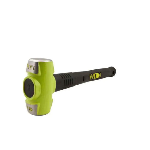 Beefy 16 Inch Sledge Hammer With 4 Pound Head For Demolition And Construction Hi Vis Drop Forged 46 HRC Head