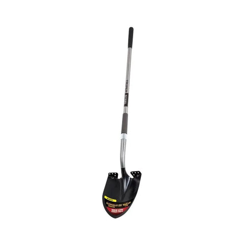 Heavy Duty Pro Steel Round Point Shovel With 58 Inch Long Handle And 8.75 Inch Wide Scoop, Built For Tough Digging And Yard Cleanup