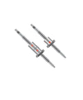 CNC Ball Screw With Flange 25mm Guide, 200mm To 2500mm Length, Lead Pitch 5mm Or 10mm, Single Nut Or Double Nut, Right Hand Threads, for CNC machines
