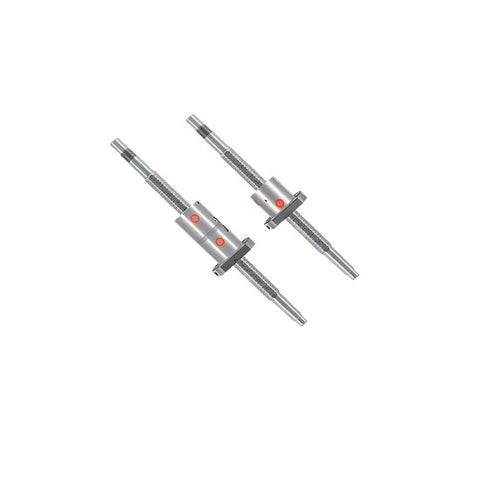 CNC Ball Screw With Flange 25mm Guide, 200mm To 2500mm Length, Lead Pitch 5mm Or 10mm, Single Nut Or Double Nut, Right Hand Threads, for CNC machines