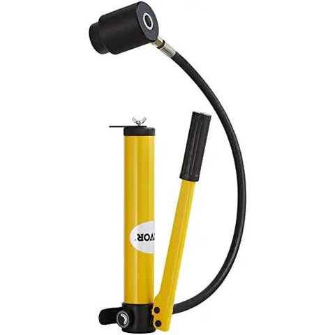 15 Ton Hydraulic Knockout Punch Kit With 10 Punches And Dies, Step Drill Bit, yellow hydraulic pump component