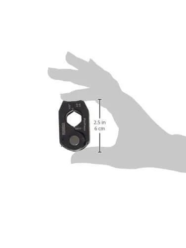 ProPress One Half Inch Press Ring for Standard or Compact Series Tools held by hand for size comparison