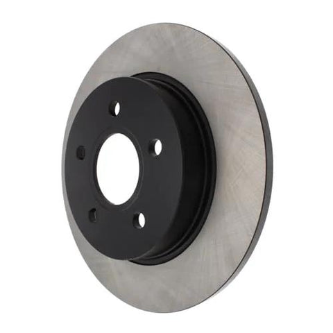 Centric Premium rear brake rotor, 120.61099, metal disc with black hub for Ford Focus