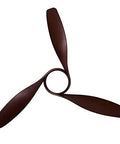 Elegant brown blades of a Rock Solid 52 Inch Retro Ceiling Fan With Remote And Bright Leds Dual Voltage Dc 110V 220V.