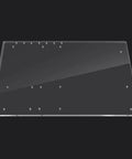 Top view of clear acrylic Open Air ATX Test Bench PC Case panel for overclocking, gaming, and easy maintenance.