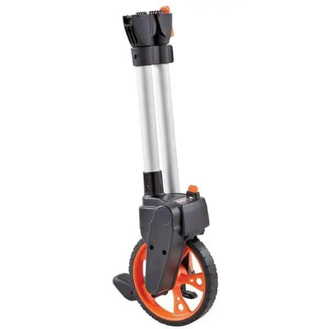 Heavy Duty Top Reading Measuring Wheel With Handle Brake And Quick Reset Dial Shows Live Feet And Inch Readings Dead On Target For Tough Job Sites Construction Layouts And Yard Work Makes Tricky Measurements No Sweat Ever