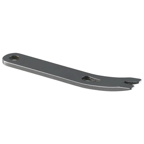 Side view of a 3-inch stainless steel mini crowbar from the Six Piece Mini Crank Crowbar, Dope Multifunctional EDC Tool set