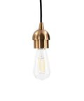 Slick Six Inch Recessed Can To Instant Pendant Light Conversion Kit In Top Shelf Satin Brass Finish With E26 Socket for modern upgrade.