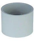 5 Pack 3/4 Inch PVC Couplings For Rigid Non Metal Conduit, DIY Friendly Socket Fittings, Easy Install, Solvent Cement Ready, Durable PVC Plumbing Hardware, gray PVC coupling