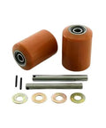 Heavy Duty Load Wheel Kit For Electric Pallet Jack Fits W40XL W40XT Models With Dual Durarun 95A Poly Load Wheels