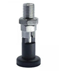 Tough As Nails 2 Pack Stainless Steel Spring Knob Plunger Self Locking Indexing Pull Pin with black base and silver thread.