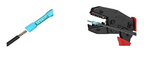 Crimping tool connecting wire for 12V Waterproof Push Button On Off Switch With Quick Connector, ideal for LED accent lighting in vehicles.