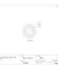 623 Tapered Roller Bearing Single Cone Straight Bore Standard Tolerance Steel Inch 2.2500 ID technical drawing.