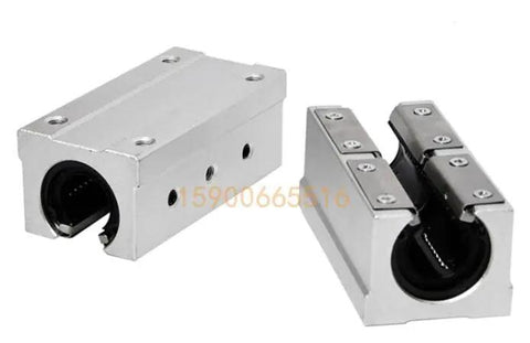 Rock Solid Aluminum Block Linear Motion Bearing Slide For 12mm SBR Track And 12mm Linear Guide Rail Compatibility SBR12UU Compatible Beefy Heavy Duty Ball Bearing Block For CNC Machines 1 Piece