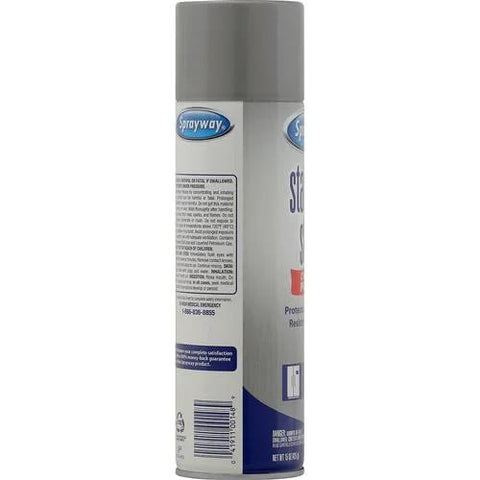 Side view of Sprayway water-based stainless steel cleaner spray can, 15 fl oz.