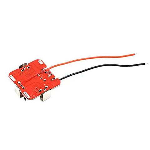Heavy Duty 4S Lithium Ion Battery Balance Board For 18650 Cells Boasts Top Shelf Protection Circuitry With Tough Braided Wires And A 30 Amp PCM Module For Power Bank Builds That Always Nail The Safety Specs Daily Reliable, showing a red circuit board with wires.
