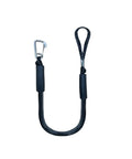 Four Foot Black Elastic Bungee Mooring Rope With Hooks For Boat Kayak And Pier Stretchable Dock Line For Quick Secure Moorings 2200 Lbs Tensile Strength