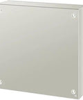 Front view of NEMA 4X Steel Enclosure 24 By 24 By 8 Inches IP66 Waterproof Dustproof Outdoor Indoor Electrical Junction Box