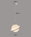 Room Pendant Lamp With Acrylic Saturn Design, Kid Friendly Princess Style Suspension Light For Kids Room, E27 Socket, Max 60W