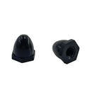 Two Pack 5mm RC Airplane Motor Shaft Self Locking Nut Cap Propeller Adapter For RC Plane And Helicopter DIY Model Aircraft Parts Black Reverse Aluminum Alloy