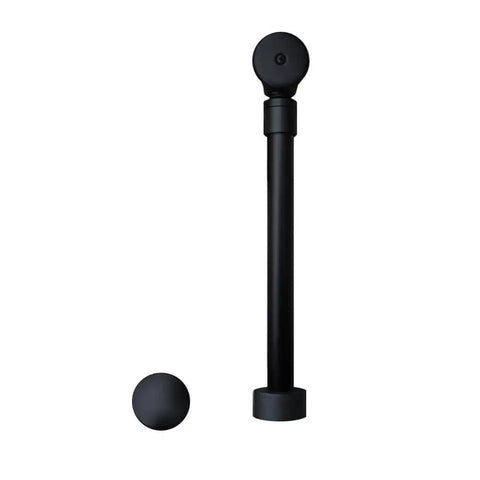 Straight Up Premium Push To Seal Bath Waste Overflow Drain With Pivoting Head And Brushed Gold Finish Smooth No Fuss Operation For Copper Nickel Soaker Tubs And Deep Soak Basins, featuring sleek black design with round pivot head.