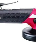 Kickass Professional 4-1/2 Inch Electric Angle Grinder Heavy Duty Corded Power Tool side view with black and red design.