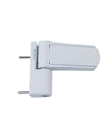 Heavy Duty Aluminum Door Hinge With Hydraulic Silent Buffer And Foolproof 3D Alignment For Slick Zero Friction Swing On Any Door, chrome finish.