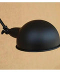JGSYD Adjustable Long Arm Wall Sconce - Vintage Industrial Home Lighting Retro Loft Lamp Stylish wall light fixture detail in black finish.