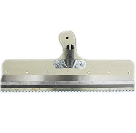 Boss Tough Epoxy Roller With Precision Spike Blades And Heavy Duty Walking Spikes Pro Grade Concrete Leveling Comb Kit is a metal leveling comb.