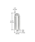 Slick Clear Plastic Horseshoe Shims One Quarter Inch Thick By Three And A Half Long Top Tier Leveling Gear set against measurement guide.